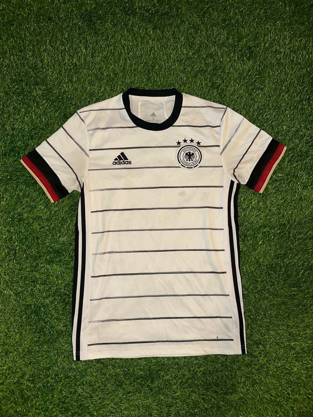Adidas Germany Soccer Jersey Size S Aeroready White